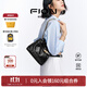菲安妮（FION）音符系列水桶包女包流浪包軟皮單肩包2025新款生日禮物 經(jīng)典黑-小款（不含掛件） 中包