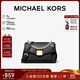 MICHAEL KORS秋冬新品禮物輕奢MK女包LITA皮質(zhì)手提單肩斜挎包 中號 黑色