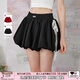 UNIFREE花苞短裙芭蕾風(fēng)辣妹A字高腰蓬蓬半身裙 黑色 S 