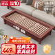 湘森實(shí)木取暖器火桶家用烤火爐室內暖腳神器湖南節能烤腳長(cháng)方形烤火箱電火桶WY 【特惠寬邊】原木120x48x22cm-家具級別