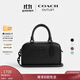 蔻馳（COACH）奧萊女士女包SATCHEL斜挎包手提包小方包小號保齡球包牛皮 JI/黑色