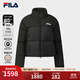 FILA 斐樂(lè )官方女士羽絨服2025冬季新款休閑短款RGB-多彩羽絨外套 正黑色-BK M 165/84A/M