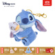 迪士尼（Disney）海灘日落系列史迪奇抱鴨毛絨玩偶公仔包包掛件鑰匙扣兒童生日禮物 史迪奇掛件