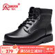 強人冬季男棉靴際華3515戶(hù)外作戰靴頭層牛皮固特異羊毛靴 JDE03 黑 42