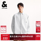 杰克·瓊斯（JACK&JONES） 男裝襯衫時(shí)尚百搭簡(jiǎn)約舒適全棉條紋刺繡寬松翻領(lǐng)上衣2253O3012