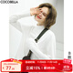 COCOBELLA預售細膩baby觸感肌底衣長(cháng)袖T恤女25秋白色休閑打底衫TE909 B款半高領(lǐng) S