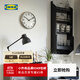 宜家（IKEA）PUGG普格掛鐘客廳時(shí)鐘簡(jiǎn)約現代客廳大氣簡(jiǎn)約網(wǎng)紅鐘表 掛鐘不銹鋼32cm