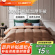 維克多（VCD）羽絨被90白鴨絨被防絨加厚保暖冬被子被芯1400g充220x240cm卡其
