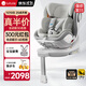 路途樂(lè )（lutule）兒童安全座椅汽車(chē)用嬰兒車(chē)載0-4-12歲360旋轉iSize 樂(lè )智月巖灰
