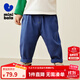 迷你巴拉巴拉男女童褲子冬寶寶蘿卜褲保暖舒適百搭長(cháng)褲【軟牛仔】 【軟牛仔】牛仔深藍88301 100