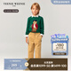 Teenie Weenie Kids小熊童裝25年新款秋冬男女童經(jīng)典純棉套頭毛衣 墨綠色 130 cm