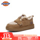 Dickies女士雪地靴舒適休閑平底鞋加絨加厚棉鞋 黃棕 37 