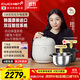 酷晨（CUCHEN）電飯煲韓國原裝進口0涂層不銹鋼5升5-8人IH立體加熱雙壓力電飯鍋電壓力鍋無涂層內膽B(tài)rain聰明煲