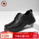 駱駝皮鞋男經(jīng)典商務(wù)休閑牛皮鞋軟底舒適通勤男鞋 P15A211018 黑色 42