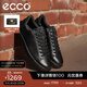 愛(ài)步（ECCO）男鞋 休閑板鞋男鞋百搭系帶潮流低幫鞋子 街頭輕巧521304 HL 黑色52130451052 41