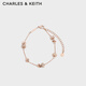 CHARLES&KEITH無(wú)邊星穹系列時(shí)尚小蠻腰手鏈生日禮物送女友CK5-13220055 Rose Gold玫瑰金色 23.5cm 1個(gè)