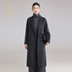 牧羊雪新款正品羊絨大衣專(zhuān)柜正品時(shí)尚洋氣高端大氣上檔次 煙墨灰 L