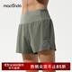 馬孔多（macondo）原創(chuàng  )單品丨夜跑短褲速干夏季涼感抑菌三口袋收納防汗手機倉運動(dòng)褲 叢林綠-男款 M 【男110-125/女105-115斤】