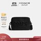 蔻馳（COACH）奧萊男女同款COACH圖案CHARTER 24號斜挎包單肩包商務(wù)通勤百搭 黑色