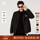MANGANO輕奢品牌秋季新款男士夾克潮流時(shí)尚男裝寬松立領(lǐng)拉鏈外套男茄科衫 黑色 48 （170/92A）