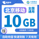 中國移動(dòng)北京移動(dòng)10GB7天有效立即到賬全國通用下單聯(lián)系客服辦理 1月1次：北京移動(dòng)10GB7天有效全國通用