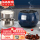 QUASHO日本品牌 低糖電飯煲 無(wú)涂層加厚球釜內膽 蒸飯脫降減米湯分離瀝米飯 雙膽智能家用預約3L小電飯煲 寶石藍【加厚球釜內膽+瀝糖釜】-適用2-4人 3L
