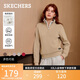 斯凱奇（Skechers）針織套頭衛衣女2025秋季新款長(cháng)袖外套休閑運動(dòng)服L425W012
