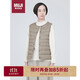 無(wú)印良品（MUJI）女式 輕量羽絨便攜式 背心  淺米色 XL 