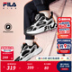 FILA 斐樂(lè )兒童童鞋跑步鞋2025年冬季新款男女小童旋鈕扣運動(dòng)鞋子 黑/太空銀-BS 32