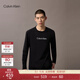 Calvin KleinJeans25秋季新款男士休閑通勤ck字母印花圓領(lǐng)打底衫長(cháng)袖T恤上衣