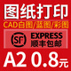 藍圖打印CAD建筑工程圖紙加長(cháng)思維導圖A0A1A2A4打印資料次日達 藍圖