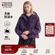 Teenie Weenie【雙棲彩殼防潑水】小熊女冬加絨兩件套工裝夾克外套 紫色 S