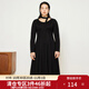 獨束大碼女裝【線(xiàn)雕裙】立體裁剪黃金比例連衣裙2025春長(cháng)短款裙子 瘦瘦黑（長(cháng)款） XL (尺碼：3)