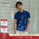 Calvin KleinJeans夏季男士商務(wù)休閑ck鑲邊翻領(lǐng)年輕多色短袖T恤POLO衫J319183 C5G-海軍藍 M （建議130-150斤）