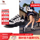 駱駝（CAMEL）王俊凱花生鞋戶(hù)外休閑鞋2025春季新款透氣網(wǎng)面情侶時(shí)尚運動(dòng)鞋會(huì )員 G25S171012B 黑/白 女款 37