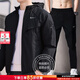 耐克（NIKE）運動(dòng)套裝男裝 2025秋季新款潮流時(shí)尚夾克外套 薄款梭織長(cháng)褲兩件套 HV4549-010+FB7498-010/2件套 S /165