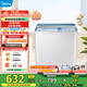 美的（Midea）雙桶洗衣機12kg洗+7kg脫大容量家用品質(zhì)雙電機同洗同脫分區洗滌一級能效 MP12S166A