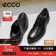 愛(ài)步（ECCO）德比鞋 牛皮增高休閑正裝皮鞋 混動(dòng)防水524704 黑色41 HL