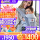 ERGObaby二狗背帶嬰兒抱娃神器四季透氣外出旅行遛娃神器breeze解放雙手 【店長(cháng)力薦】breeze透氣款珍珠灰