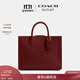 蔻馳（COACH）奧萊女士ACE 26號托特包休閑通勤單肩斜挎包手提包 B4/深紅寶石色