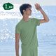 松山棉店舒爽天絲莫代爾睡衣清爽透氣男短袖夏情侶家居服短袖-輕松綠170