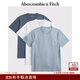 Abercrombie & Fitch經(jīng)典小麋鹿圖案男裝25秋季新款美式圓領(lǐng)短袖3件裝T恤124-5215 淺藍色多色 M (180/100A)