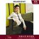 MAXRIENY貴雅精致風(fēng)釘珠小香外套修身顯瘦上衣 米白 M