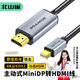 北山雀主動(dòng)式MiniDP轉HDMI DVI VGA DP母轉換器線(xiàn) 視頻線(xiàn) 適用蘋(píng)果Mac微軟筆記本 主動(dòng)式MiniDP轉HDMI轉換線(xiàn) 1.8米