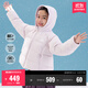 adidas男女小童600蓬保暖寬松舒適休閑鴨絨連帽羽絨服阿迪達斯   粉色   164