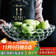 格娜斯 玻璃水果盤(pán)家用客廳茶幾歐式輕奢風(fēng)網(wǎng)紅高檔零食擺放盤(pán)大容量