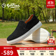 金利來(lái)（Goldlion）男鞋男士休閑鞋時(shí)尚舒適套腳板鞋G539330054AAA黑色41