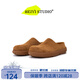 愛(ài)步嬌小土豆勃肯鞋男一腳蹬包頭半拖鞋套腳懶人鞋通勤覆古大頭穆勒鞋女 棕色 35 (女碼)