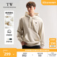 Teenie Weenie小熊男裝簡(jiǎn)約連帽衛衣秋冬休閑美式運動(dòng)帽衫男 燕麥色 L 175