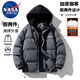 NASA MARVEL棉服男棉衣冬季連帽外套加厚保暖面包服運動(dòng)百搭情侶裝棉襖子